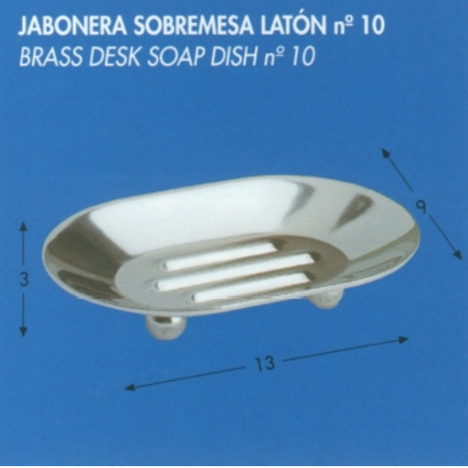 JABONERA LATON B.DISEÑO CROMO SOB.N.10